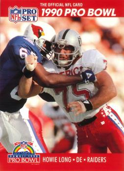 Howie Long Los Angeles Raiders 1990 Pro set NFL #351